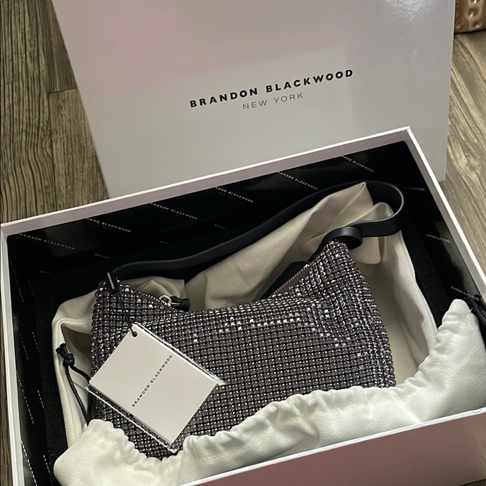 Brandon Blackwood Sparkling Silver Handbag
